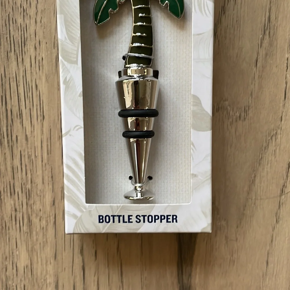 NWT Tommy Bahama Palm Tree Wine Bottle Stopper